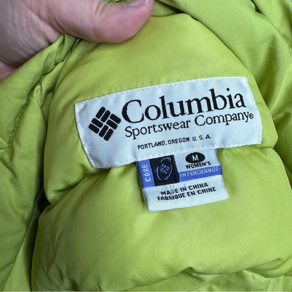 Columbia bold lime green puffer winter jacket - Picture 2 of 5